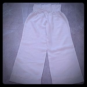 bebe Linen Wide Leg Pants